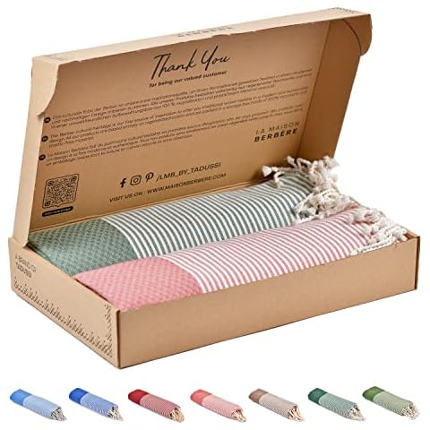 Tadussi ® Strandtuch Saunahandtuch Fouta XXL Ideal als Hamamtuch Saunatuch Stranddecke Cover