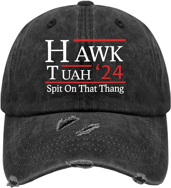 picafusnHawk TUAH Spit On That Thang Trucker Hat Funny Mesh Baseball Cap for Summer Hawk Tush Spit On That Thang Hat for Men Women Black