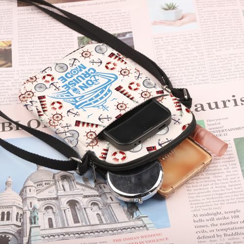 PLITI Cruise Trip Gifts Crossbody Bag For Cruising Cruise Vacation Trip Gift On Cruise Mode Cruising Lover Crossbody Purse3
