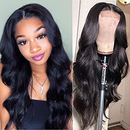 Body wave Lace Front Wigs Human Hair 4x4 Body Wave Lace Closure Human Hair Wigs for Black Women YYgY Hair Brazilian Virgin Human Hair Wigs Pre Plucked Hairline Natural Color (16inch)