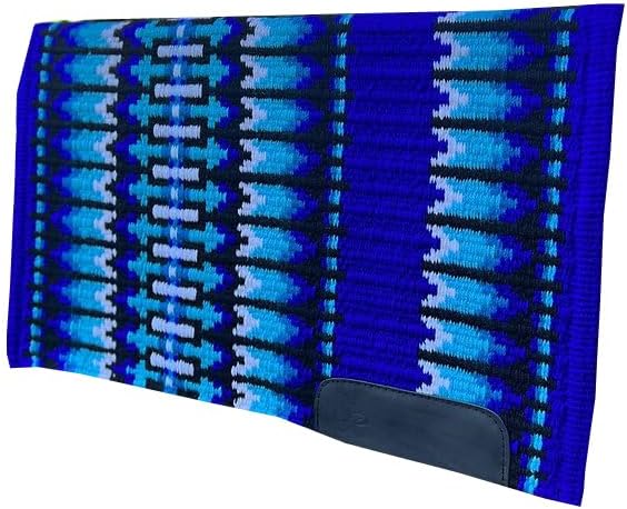 HUMAYL Saddlery Saddle Pad/Blanket for Horses Western Show Horse Saddle Blanket New Zealand Design Handmade Wool Saddle Blanket Top Wool Saddle Pad Regular Size : 34" L x 36" W x 1" inches PAD0284