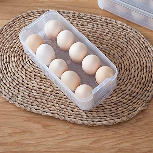 Egg Box For Refrigerator Portable Egg Storage Box Egg Box 10 Egg Transport Box Egg Box Refrigerator Plastic Egg Box 10 Egg Box For Fridge Hiking Outdoor Kitchen Camping Picnic 2 Pieces