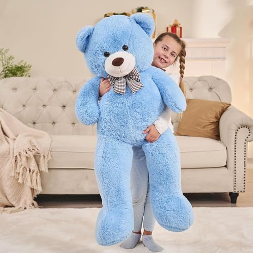 Image of 4 Feet SkyBlue Teddy Bear - Ultra-Soft Fluffy Stuffed Toy 48 Inches (4 Feet, SkyBlue)