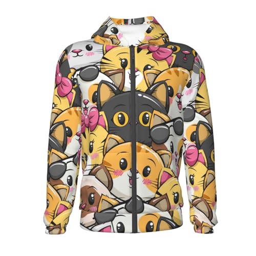 Cute Christmas Gnomes Kid Hoodies Boys Zip Up Sweatshirts Girls Pullover with Pocket2