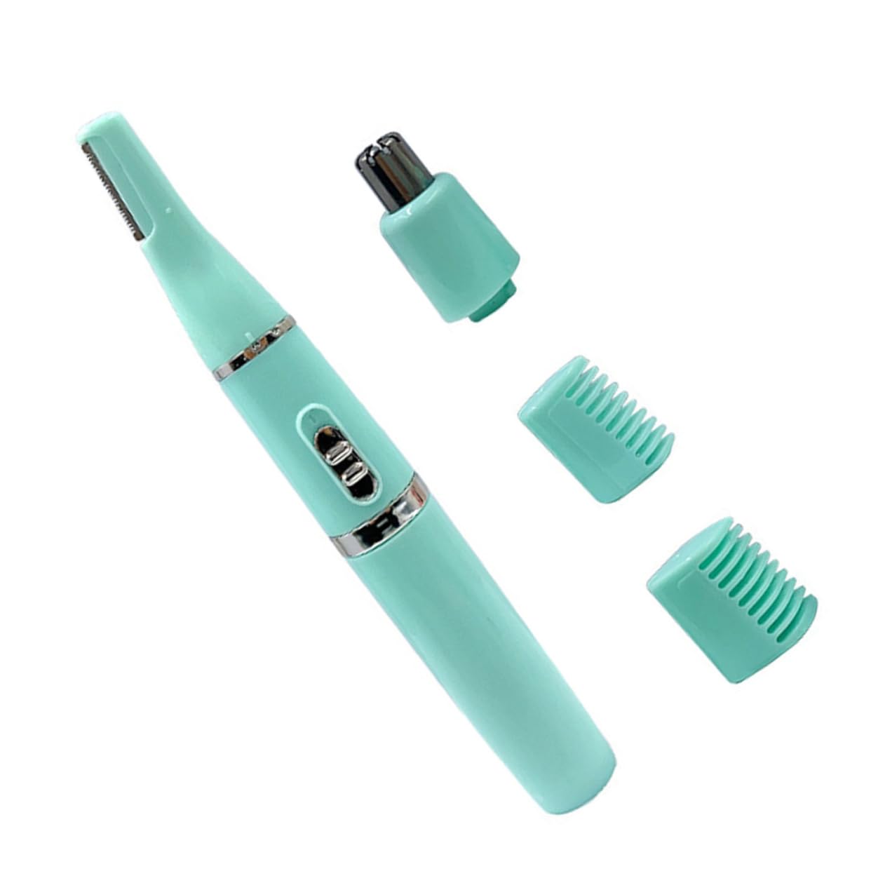 Healvian 2 Set Rasoio Elettrico per Sopracciglia e Trimmer Portatile Rimozione Dei Facciali Adatto per Donne e Facile Usare con Combinazione Pettine Sopracciglia