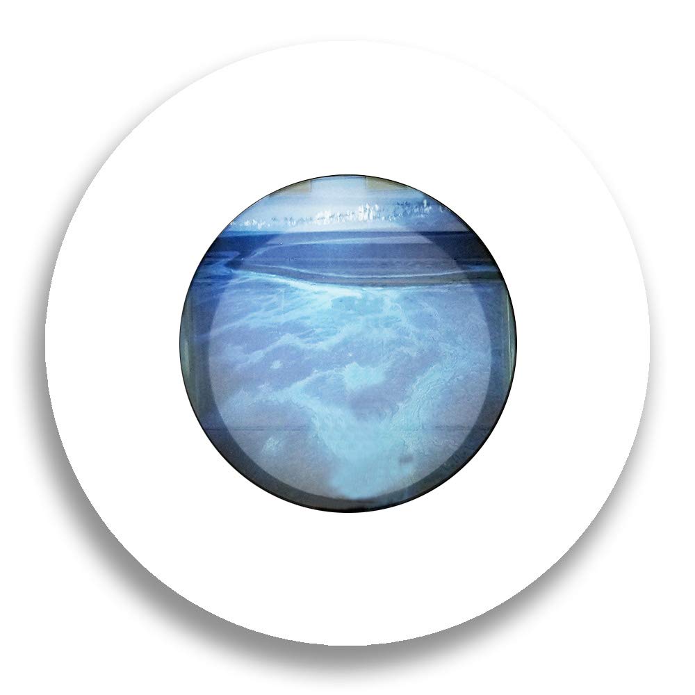 Aussie Aquariums AA-Porthole-MWHITE 2.0 Wall Mounted Aquarium, Matte White