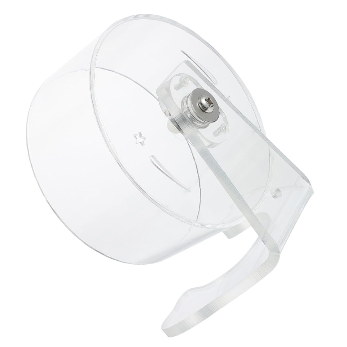 ifundom Rueda para Hámster Silenciosa con Soporte Rueda Acrílica Transparente para Ejercicio de Pequeños Roedores Juguete para Gerbils y Chinchillas Fácil Instalación