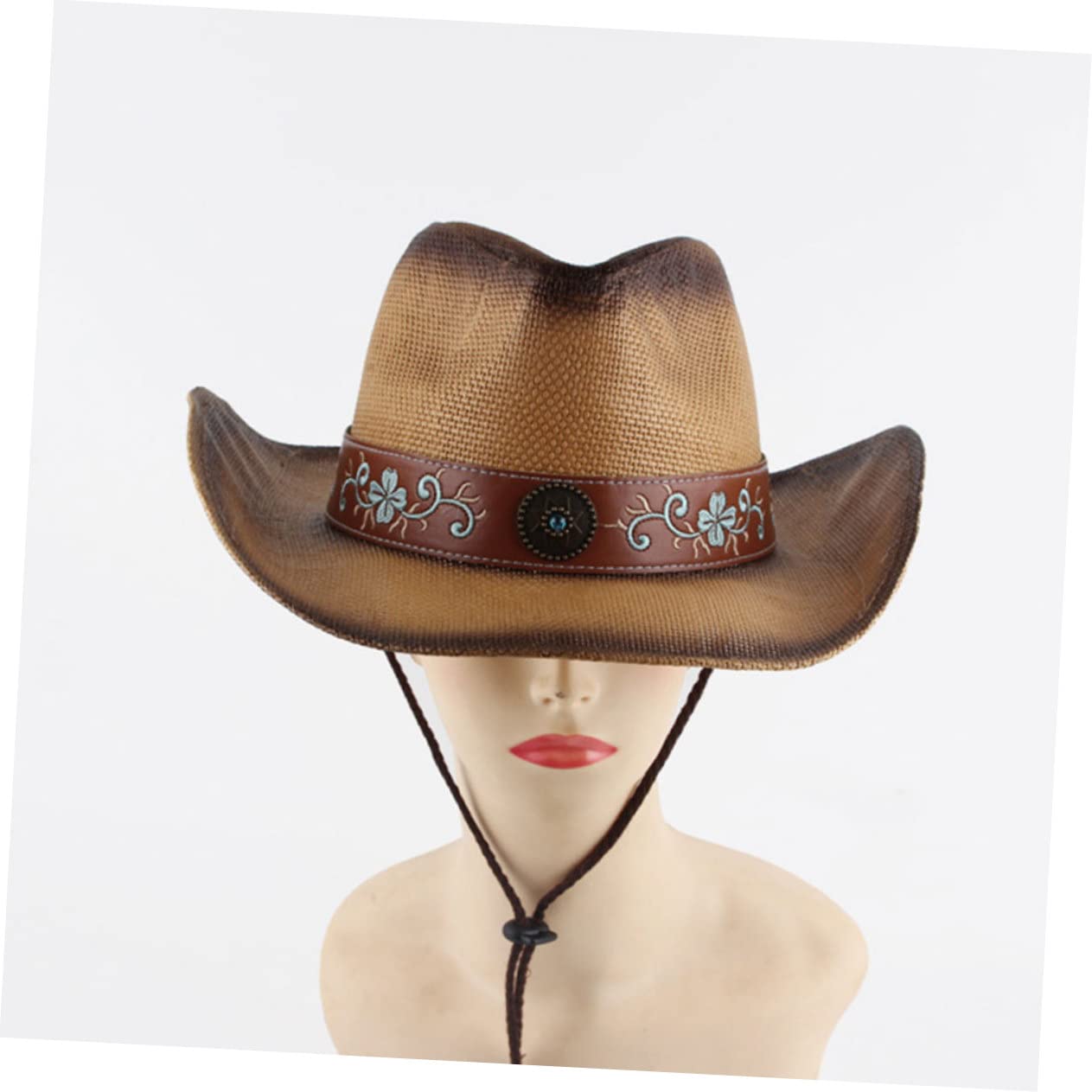 COLLBATH Sombrero Protección Solar de Verano para Mujer ala Ancha Plegable y Diseño Decorativo Adecuado para Camping y Deportes al Aire