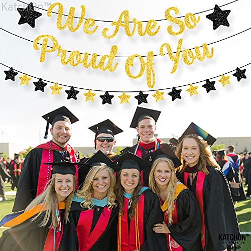 Image of KatchOn, We are So Proud of You Banner - 10 Feet No DIY | Glitter Grad Banners, Graduations Garland, 2026 Graduation Decorations | We are Proud of You Banners, 2026 Graduation Party Decorations