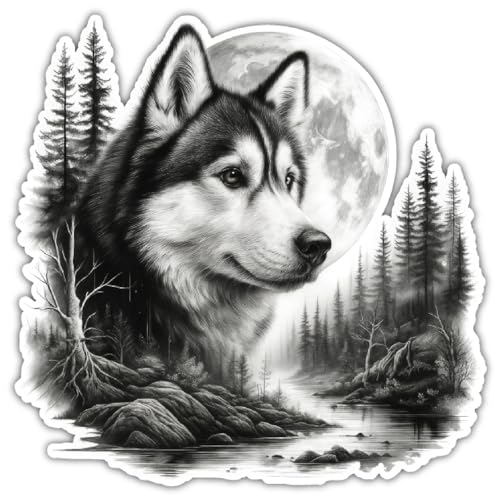 Samunshi® Wandtattoo Husky im Wald Wandsticker für Hunde Fans perfekt als Wand Dekoration für Kinderzimmer Wohnzimmer Schlafzimmer Wandaufkleber Aufkleber Sticker für Wände 30x30cm Samunshi® Wandtattoo Husky im Wald Wandsticker für Hunde Fans perfekt als Wand Dekoration für Kinderzimmer Wohnzimmer Schlafzimmer Wandaufkleber Aufkleber Sticker für Wände 30x30cm