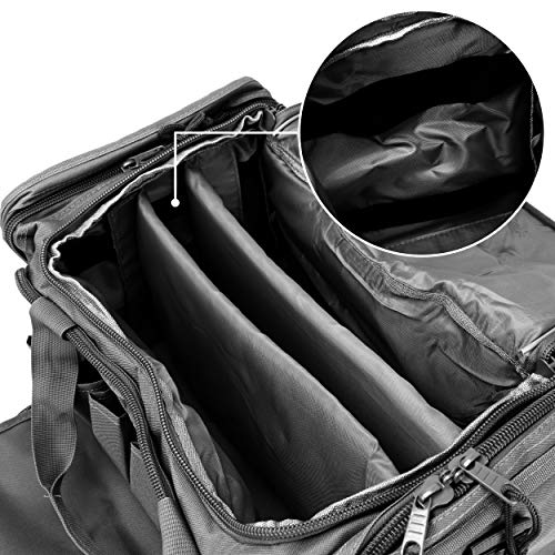 Osage River Tactical Range Bag For Handguns And Hunting, Travel Duffel, 18 X 13 X 10 Inches, Standard Duty, Black #TOP3