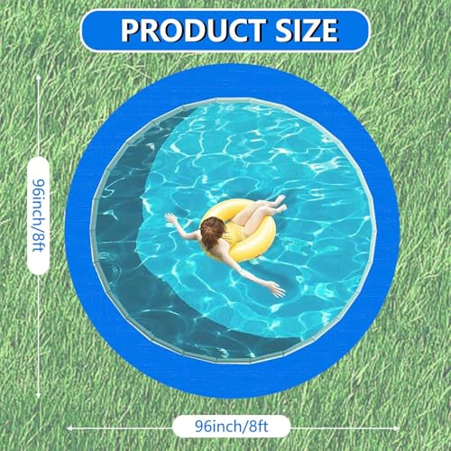 Tapis de piscine ronde extérieur pour préserver le sol du jardin