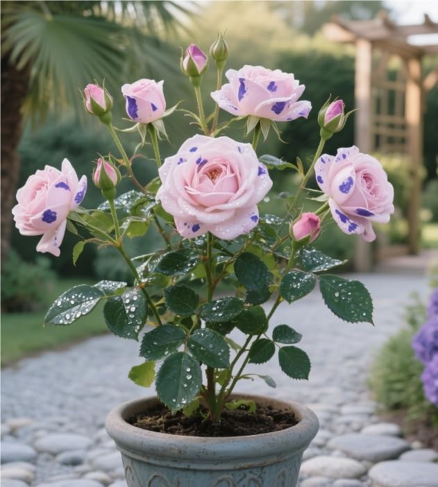 Naturale Bulbi di Rosa - Perenne, Colori vivaci, Bassa Manutenzione, Decorazione d'Interni-5 Bulbi-F