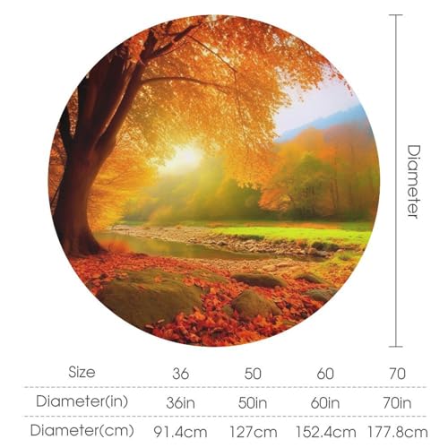 Nappe de table ronde imperméable 152cm pour protéger la table des taches