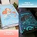 Goodhipi Glow in The Dark Mermaid Blanket Gifts for Girls, Super Soft Blanket 3 4 5 6 7 8 9 Year Old Girl Gift Ideas, Girls Toys Age 6-8, Gifts for Valentine's Day Birthday Gifts Presents, 50
