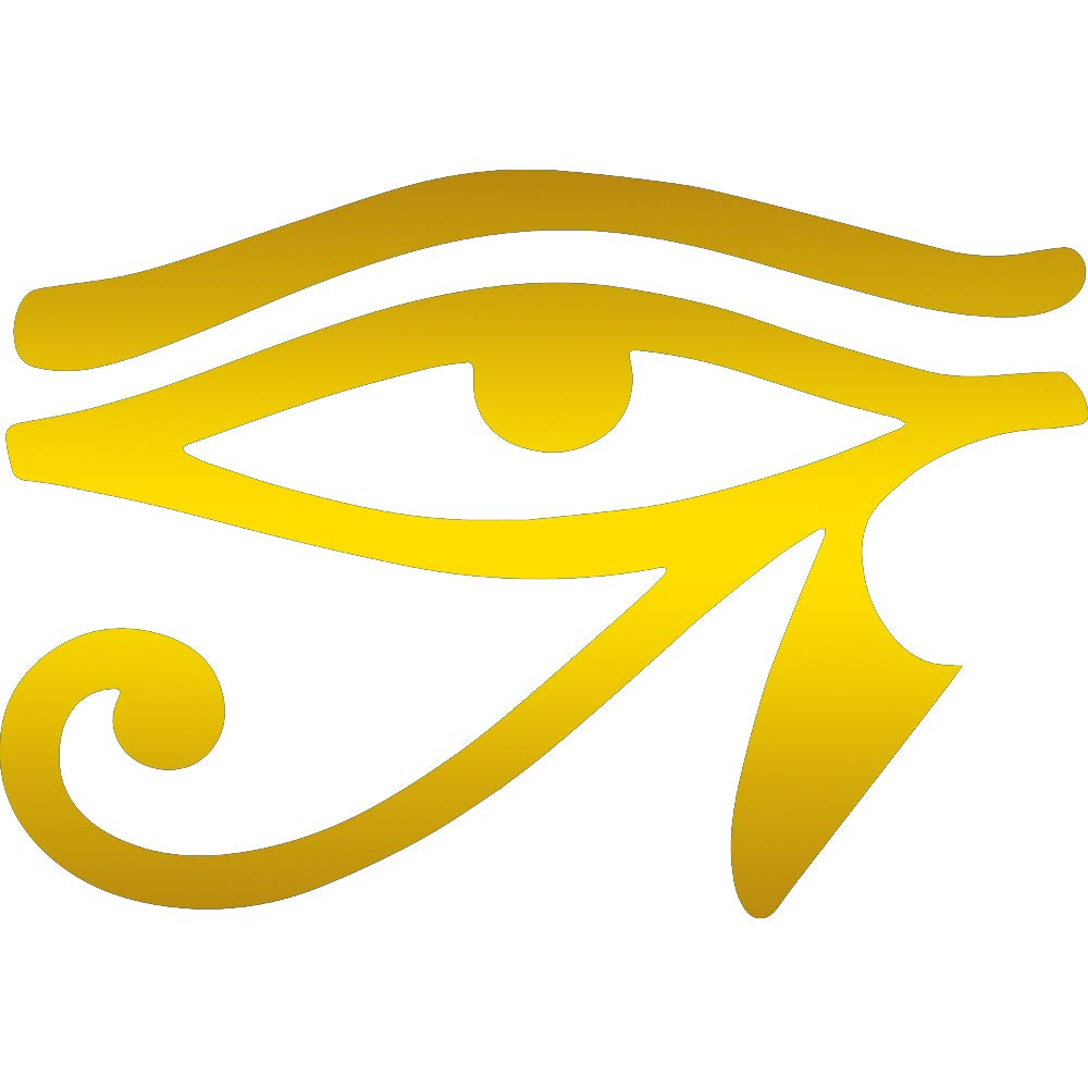 Buy Transparent Decal Stickers of Egyptian Hieroglyphic Eye (Metallic