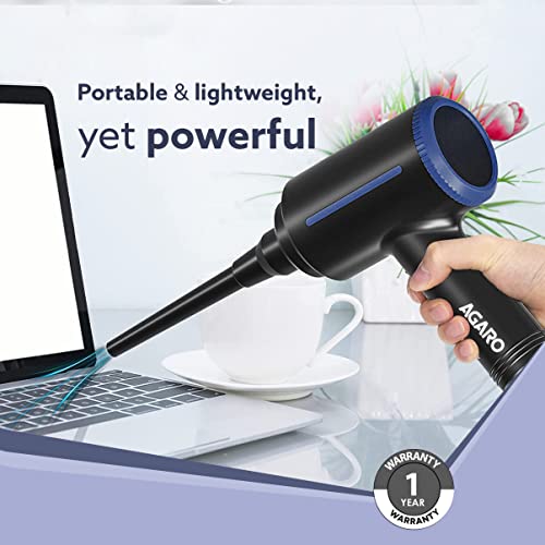 AGARO Compressed Air Duster,Air Blower, Powerful 48000 RPM, Variable Speed, Copper Motor, Air Spray/Blower for Electronics & Inflatables, Dust Cleaner for Computer, Laptop, Home, Car & Office, AD1719 - Image 6