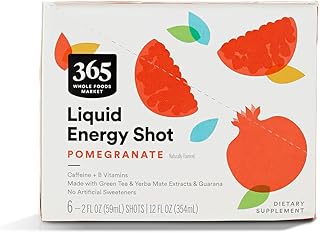 365 by Whole Foods Market, Pomegranate Energy Shot 2 Fl Ounce, 6 Count