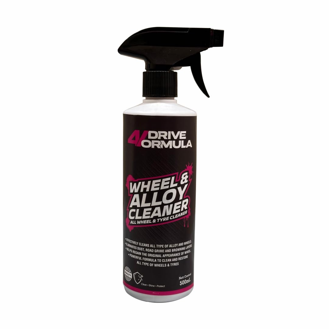 4 Drive Formula Wheel and Alloy Cleaner, Long Lasting, Repels Dirt, Wheel Rim Shiner Polish 500ml