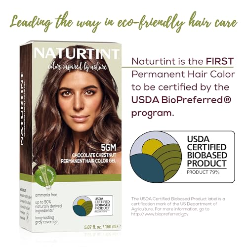 Image of Naturtint 5GM Chocolate Chestnut Permanent Hair Color (Pack of 6), Ammonia Free, Vegan, Cruelty Free, up to 100% Gray Coverage, Long Lasting Results (Packaging may vary)