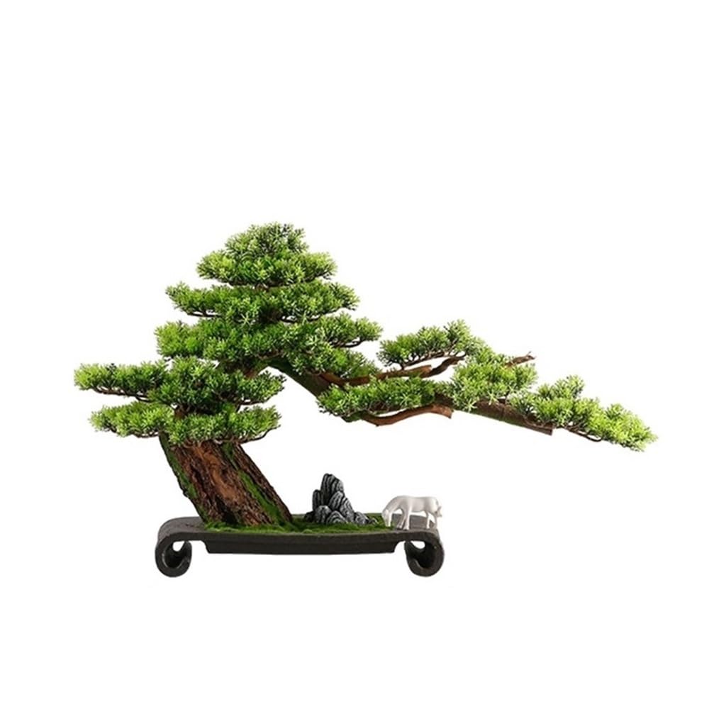 MYUYEE Artificial Bonsai Artificial Bonsai Tree With Ceramic Base Fake Plant Decoration For Living Room Entryway Office