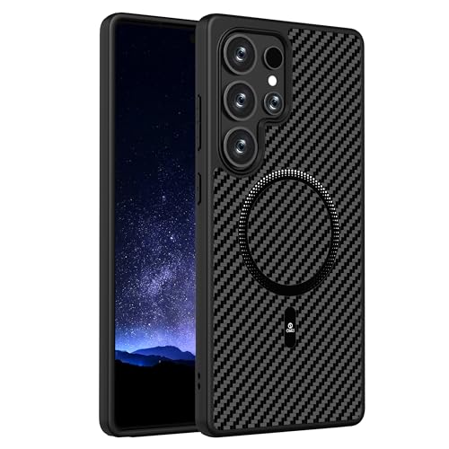 Étui texture fibre carbone Galaxy S25 Ultra robuste et élégant