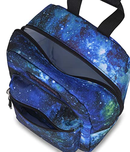 Image of JanSport Big Break Insulated Lunch Bag - Small Soft-Sided Cooler Ideal for Class, Work, or Meal Prep, Cyberspace Galaxy