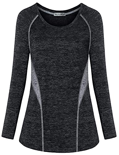 MISS FORTUNE Womens Active Wear Exercise Top Yoga Shirt Workout Clothes…