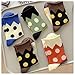 WJIAMPLS 5 Pairs Women's Color Block Polka Dot Crew Socks, Stylish Comfortable Casual Socks for Daily Wear & Fashion Outfits