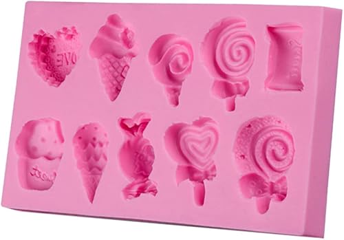 LIFKICH Para crema DIY - Pastel de corazón de silicona para hornear chocolate helado, herramientas para decoración de dulces, amor, cocina, cocina,