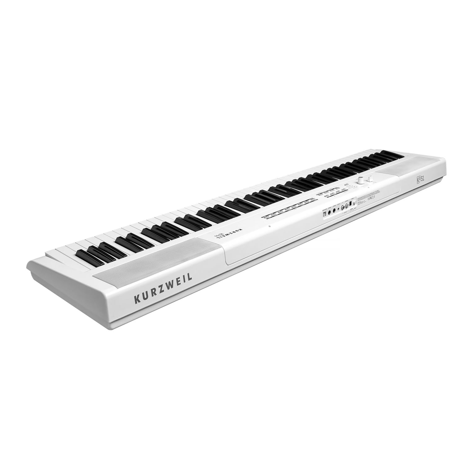 Kurzweil KaS1 Piano numérique, 88 touches, mécanisme marteau, polyphonie 128 voix, blanc