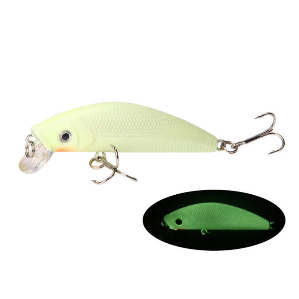 LUOLINGONGJUE® Artificial Minnow Bait Designed for Effective Freshwater and Saltwater Fishing | White 3 4