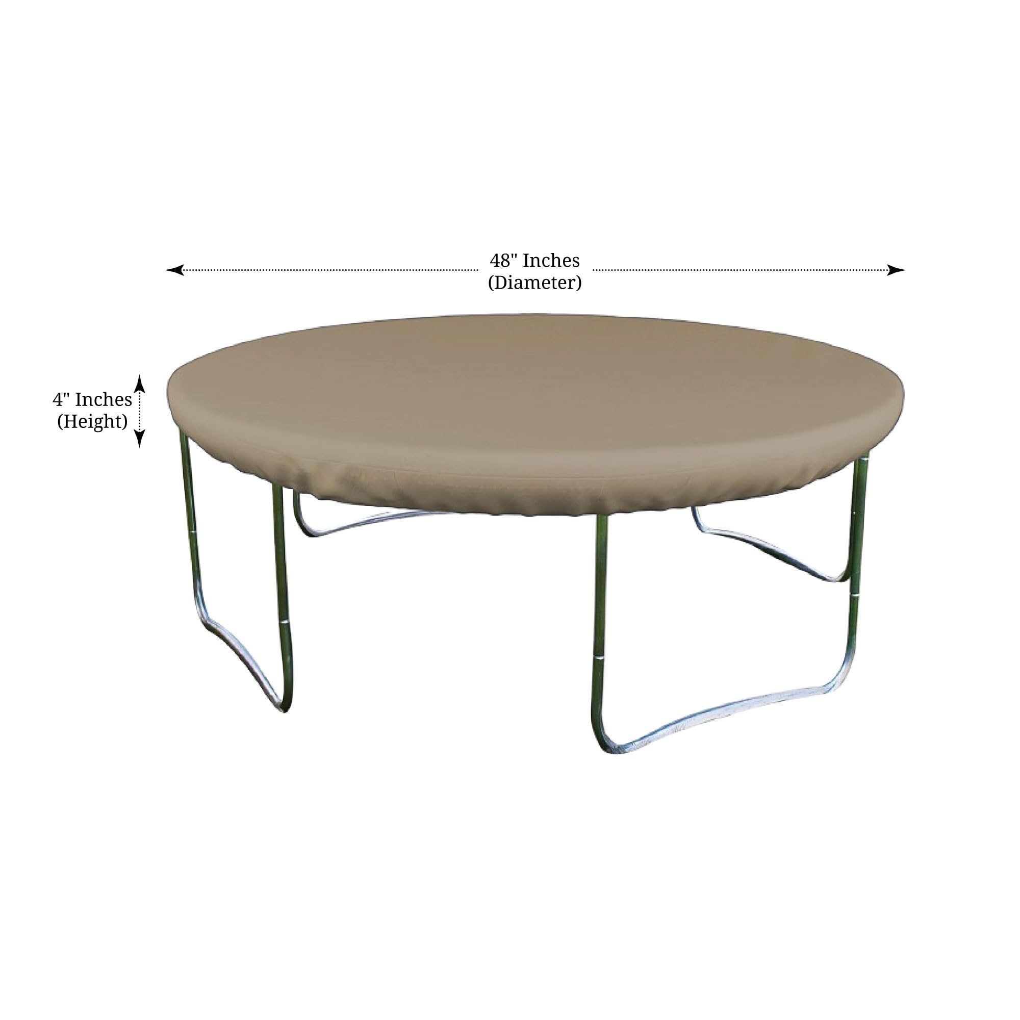 Covers & All Round Trampoline Cover, 12 Oz Waterproof UV & Weather Resistant, All Season Protector Outdoor Games Fitness Sports Cover for Garden Lawn, with Elastic (48