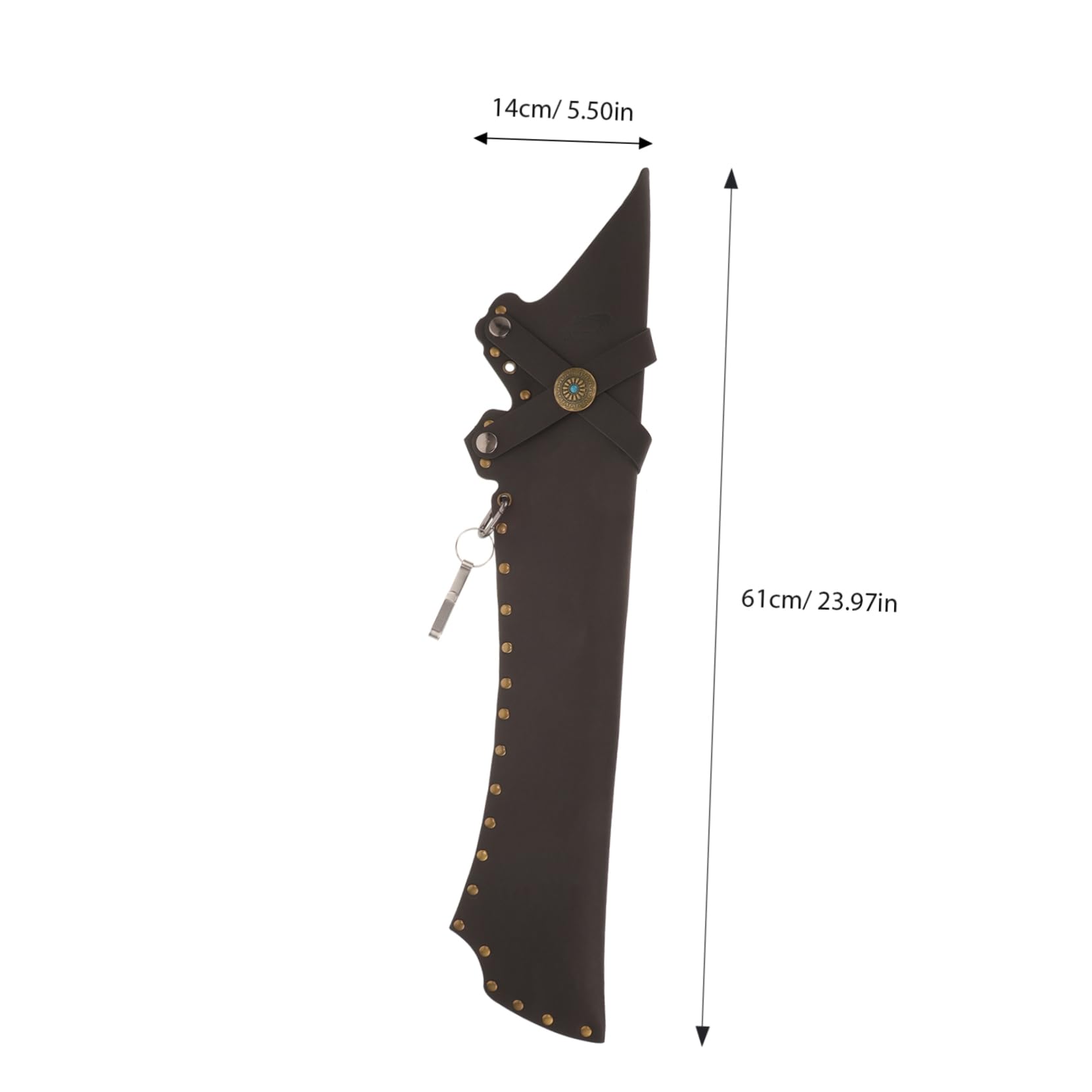 BESPORTBLE Portable Archery Bag Hip Pu Leather Arrow Holder Case Traditional Arrow Bag