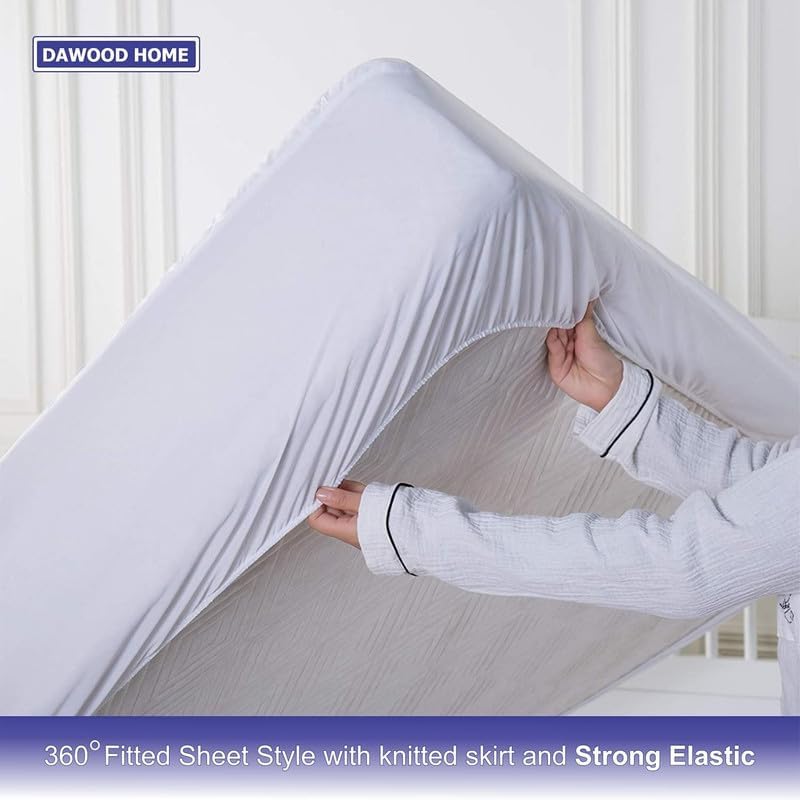 Miniatura 5 de Protector de colchón 100% impermeable tamaño Queen  Sábana bajera con bolsillos elásticos, suave, transpirable, sin ruido e hipoalergénica para un