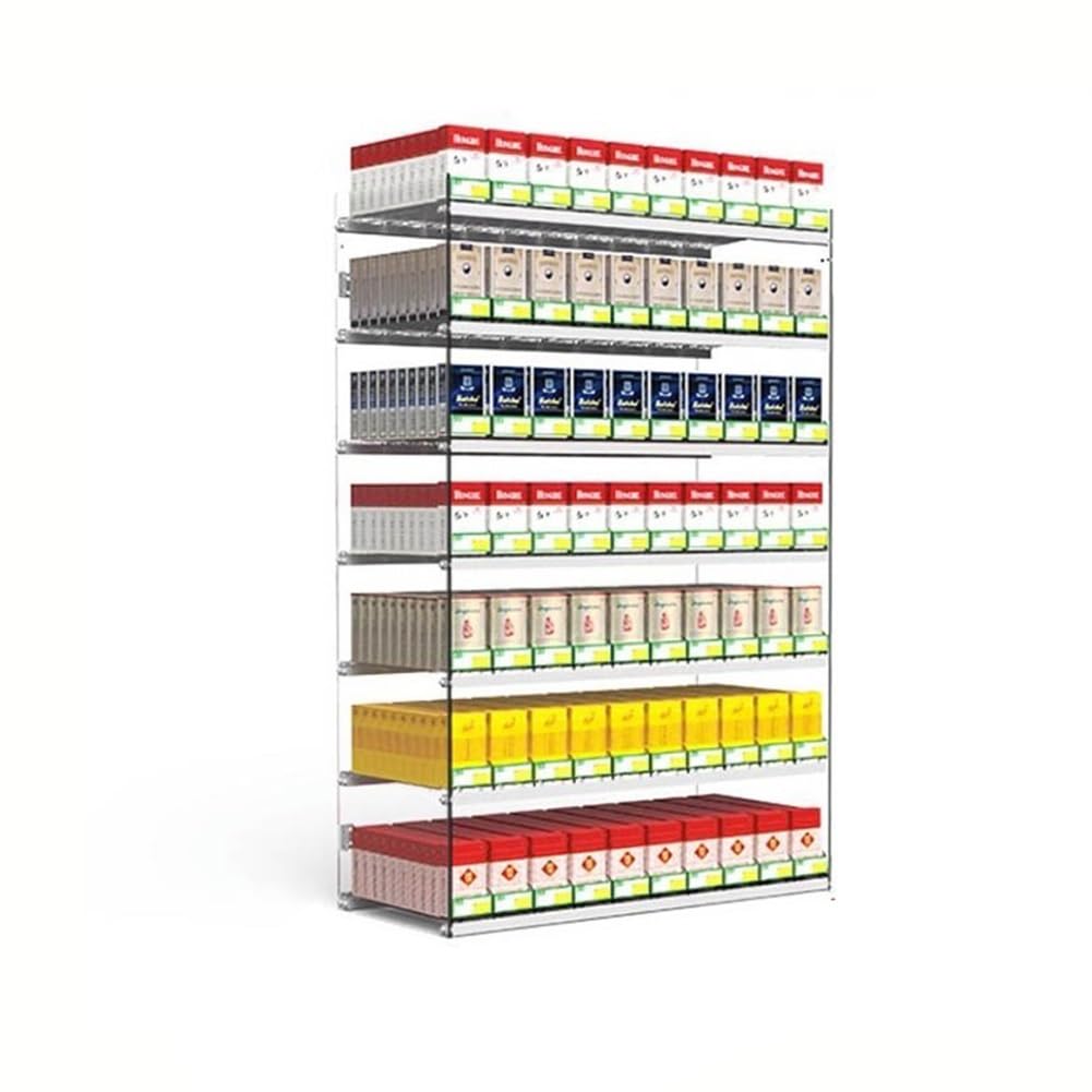 Présentoir à cigarettes transparent 61,5x28,4x98 cm pour comptoir tabac
