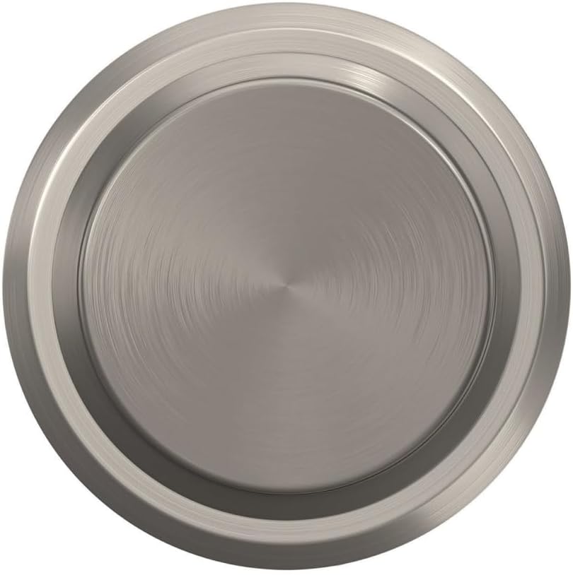 Schlage F10 BWE 619 GSN Bowery Door Knob with Greyson Trim, Hall & Closet Passage Lock, Satin Nickel