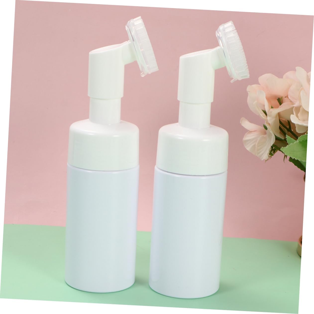 2Pcs Portable Cosmetics Bubble Bottle, 100ml PET for Travel and Home Use image 4
