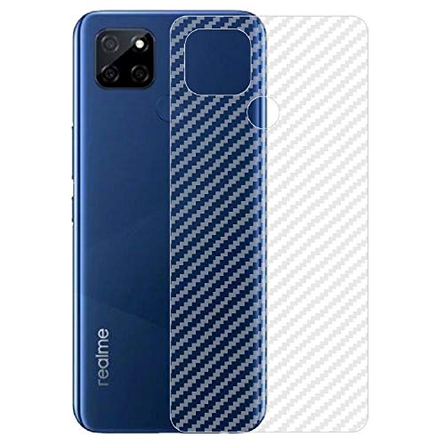Image of Compatible with Oppo Realme V3 Back Screen Protective Film Carbon Fiber Skin Transparent Screen Guard Sticker