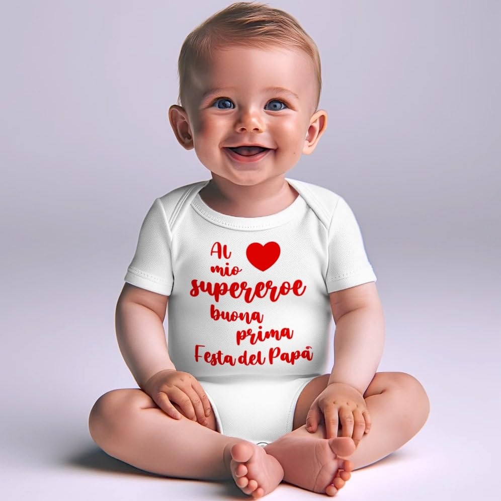 body e tutine per neonati cotone frase al mio supereroe buona prima festa del papà manche corte o in caldo cotone manica lunga