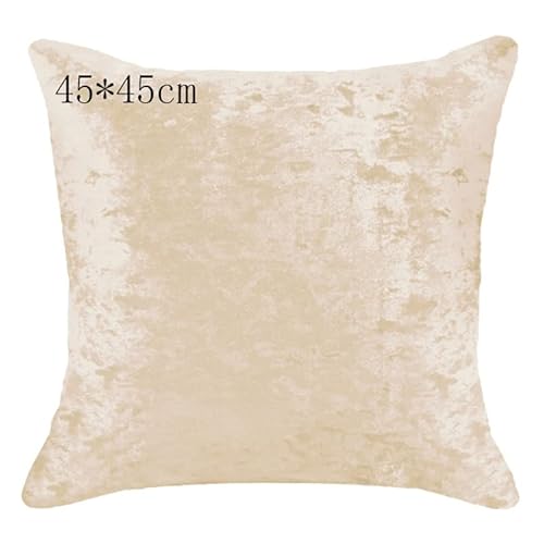 Pdgjg Throw Pillow Covers Solid Colors Shiny Polyester Ice Velvet Cushion Cover Cases Seat Cushion #TOP1