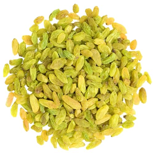 Premium Green Raisins – 1 lb Resealable Bag – Naturally Sweet & Sun-Dried – No Sugar Added – Perfect for Snacking & Baking