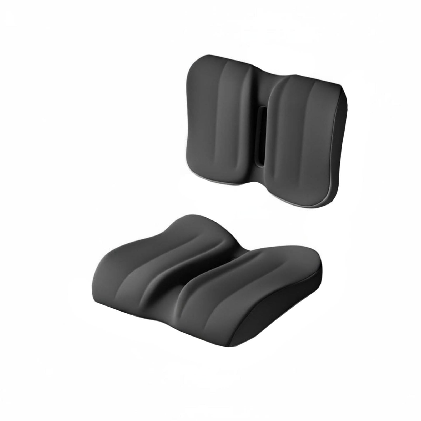 Cuscino Seduta Studente Cuscino Sedia Ergonomico Cuscino Postura Supporto Lombare Cuscino Coccige in Schiuma Memoria con Rivestimento Traspirante, Gray