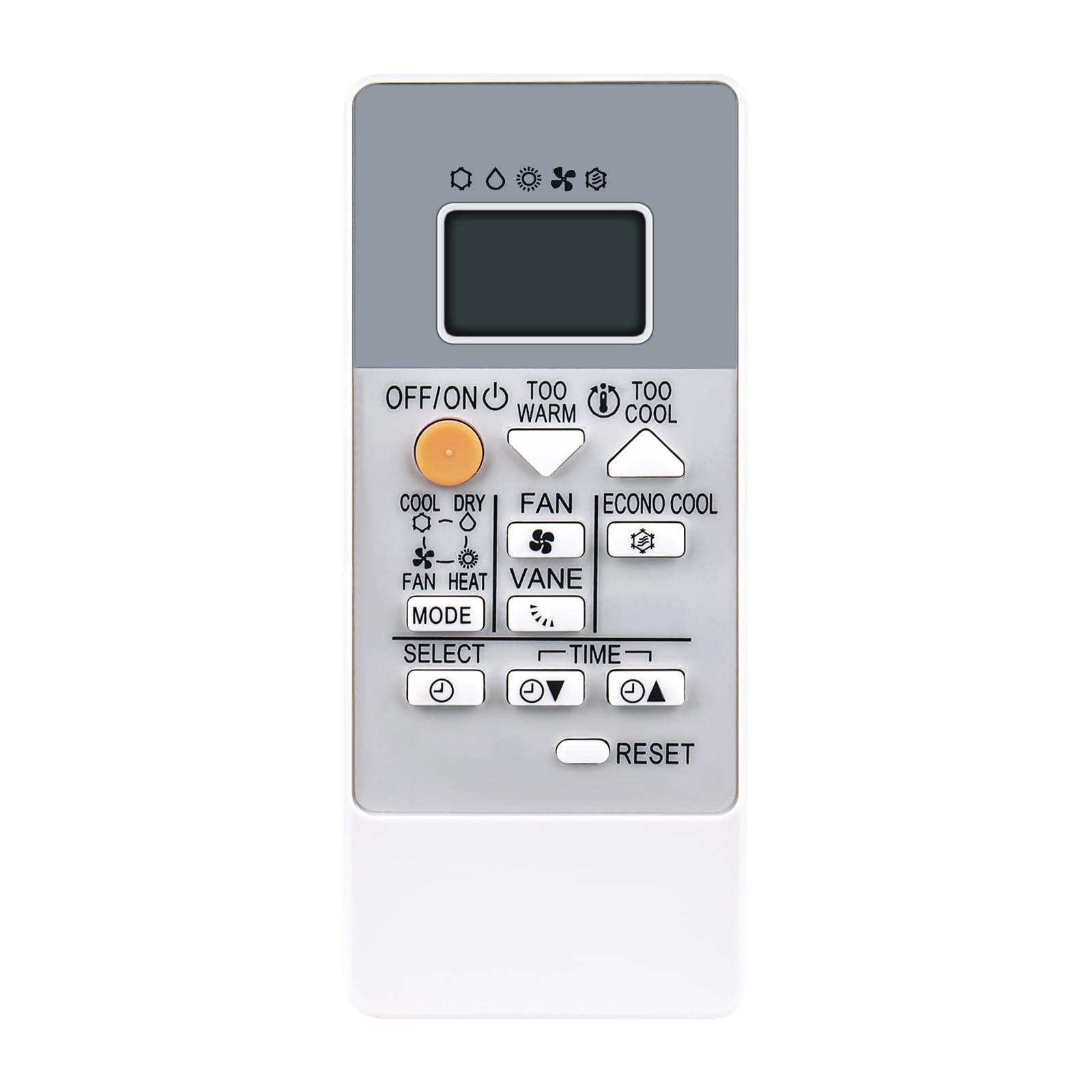 Allimity RH18A Replacement Remote fit for Mitsubishi Electric A/C Air Conditioner MSZ-HR50VF-E1 MSZ-HR50VF-ER1 MSZ-HR25VF-E1 MSZ-HR25VF-ER1 MSZ-HR25VF-ET1 MSZ-HR25VF-E2 MSZ-HR25VF-E6 MSZ-HR25VF-E7