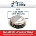 Drain Buddy: Bathroom Sink Stopper Strainer with Hair Catcher - No Installation Clog Prevention, Fits 1.25” Sink Drains - Chrome Plated Cap - Seen On Shark Tank