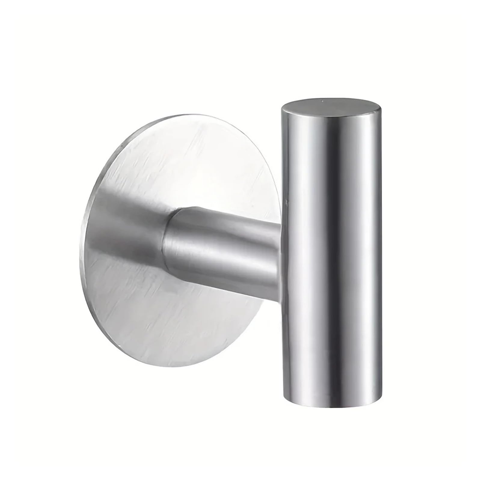 Zguouzantye Silvery 1Pcs 1Pcs Self-Adhesive Hooks Stainless Steel Wall Hook