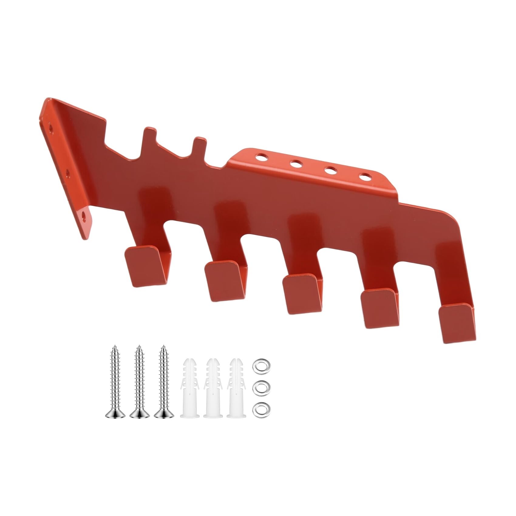 IJSDNVJNDX Chainsaw Chain Storage Rack with 5 Hooks Chainsaw Chain Wall Mount Heavy Duty Chainsaw Chain Hanger Chainsaw Chain Holder