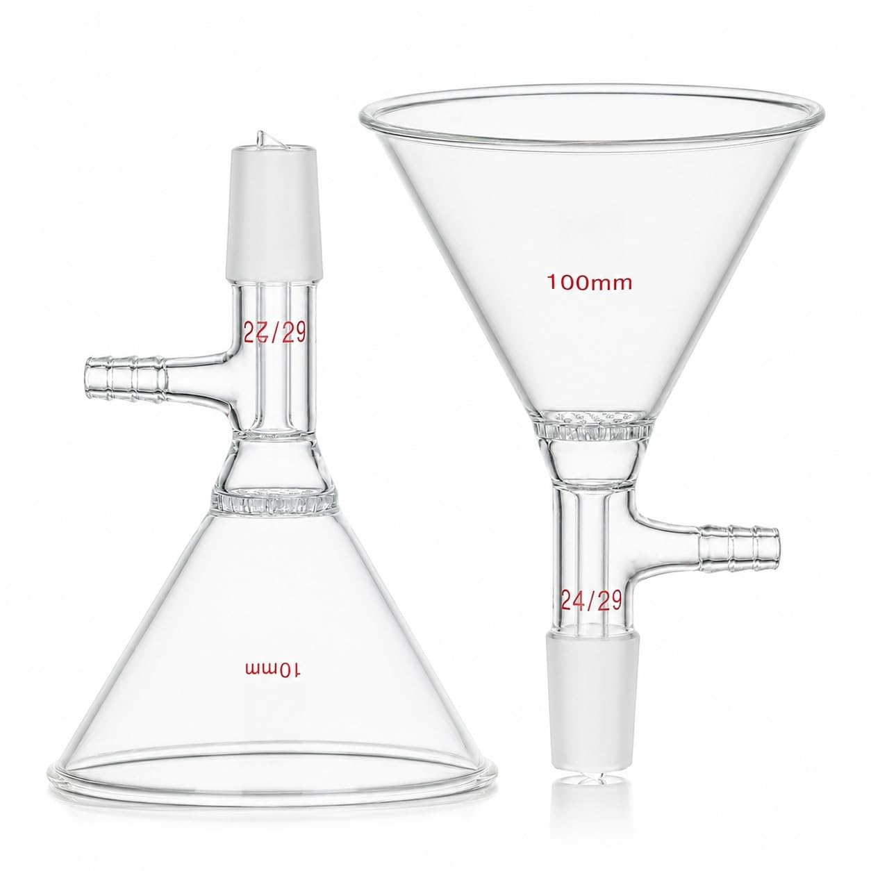 Büchnertrichter aus Borosilikatglas mit Schliff Vakuumfilter-180mm 40/38