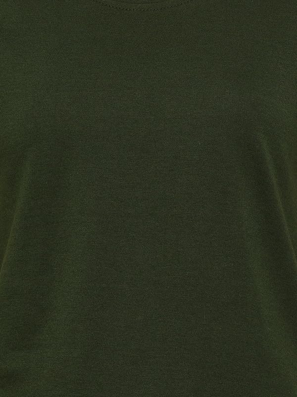 Image of Clovia Women's Cotton Solid Sleep Regular Fit Shirt (Lt5201P17)