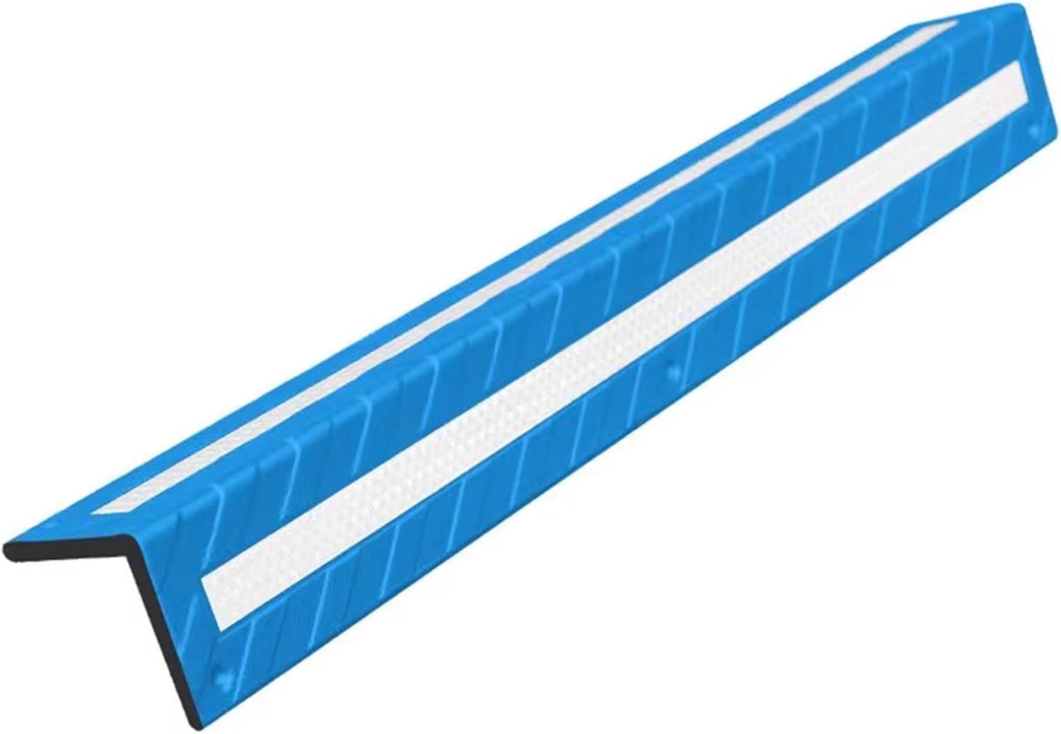 WDSOPK garage wall protector,wall corner protector, L-Shape Garage Rubber Column Anti-Impact Reflective Yellow Strip Corner Guard,Blue,4pcs,0.9cm